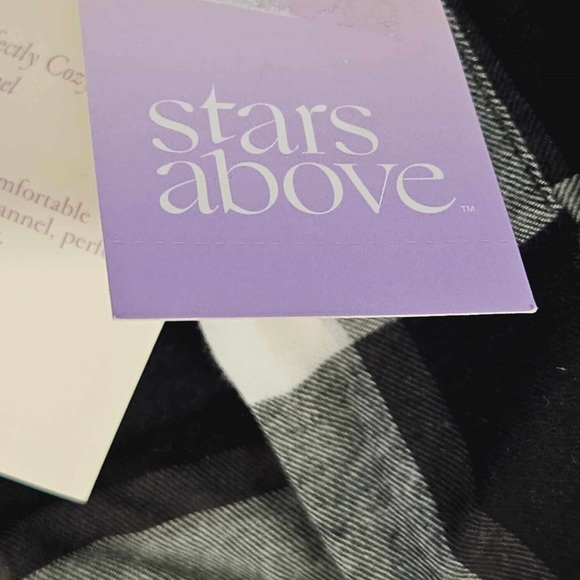 NWT Stars Above Black Buffalo Check Flannel Pajama Set - Picture 4 of 6